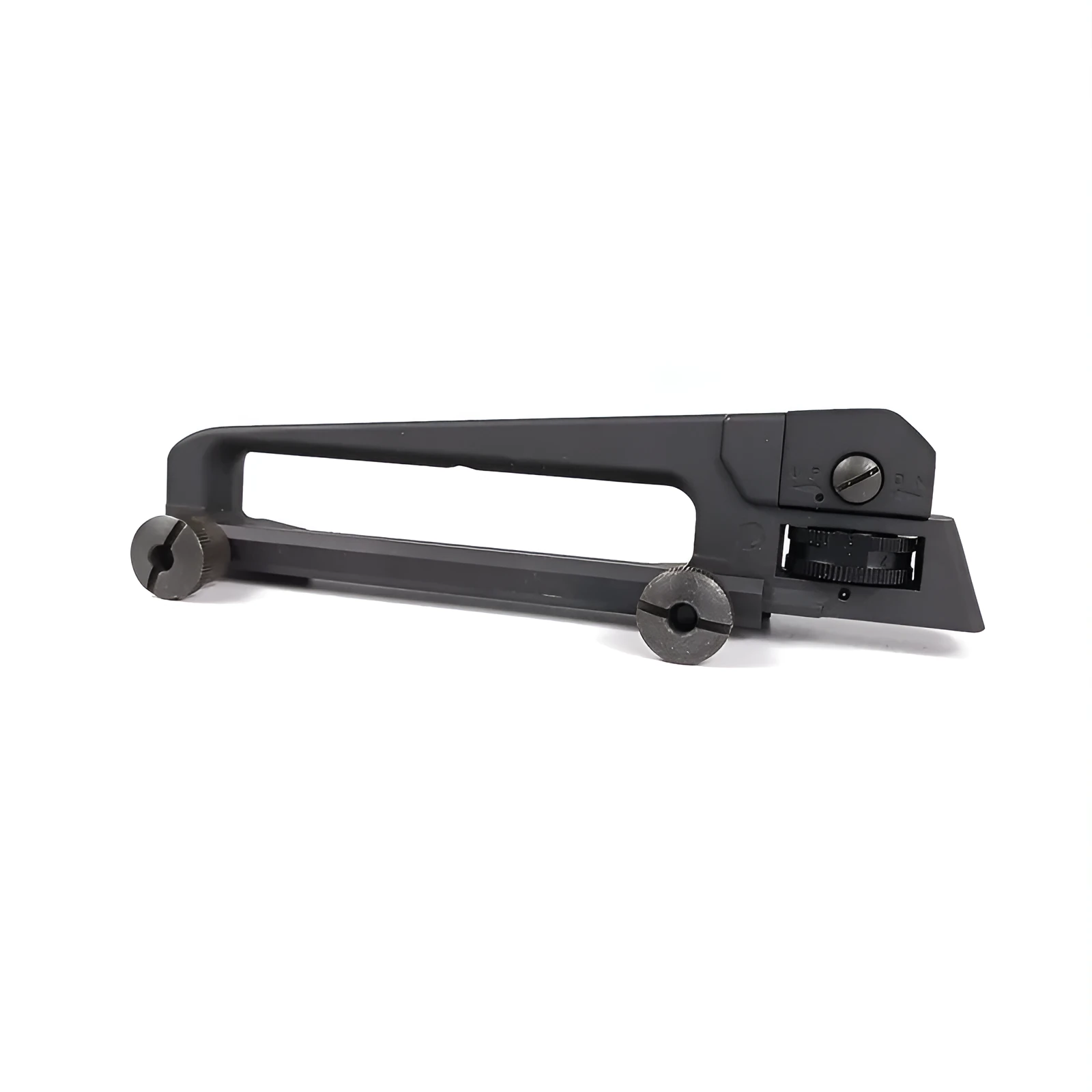 Metal lifting handle rail attached to a rail system, available in handle and handle rail colour options.