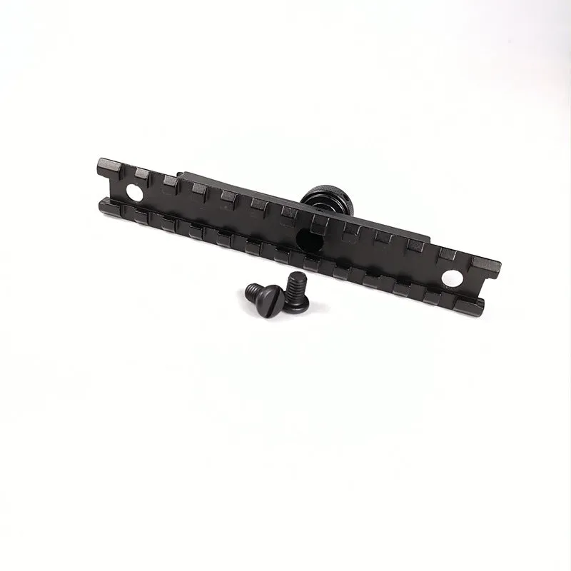 Metal lifting handle rail attached to a rail system, available in handle and handle rail colour options.