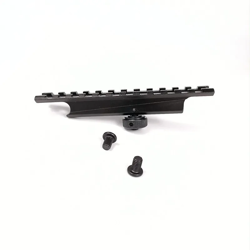 Metal lifting handle rail attached to a rail system, available in handle and handle rail colour options.