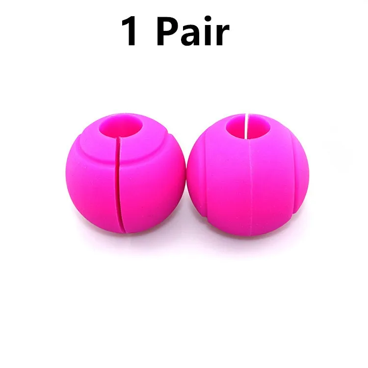 Set of fashion silicone dumbbell and barbell grips in round and grid patterns, black and blue, food-grade material