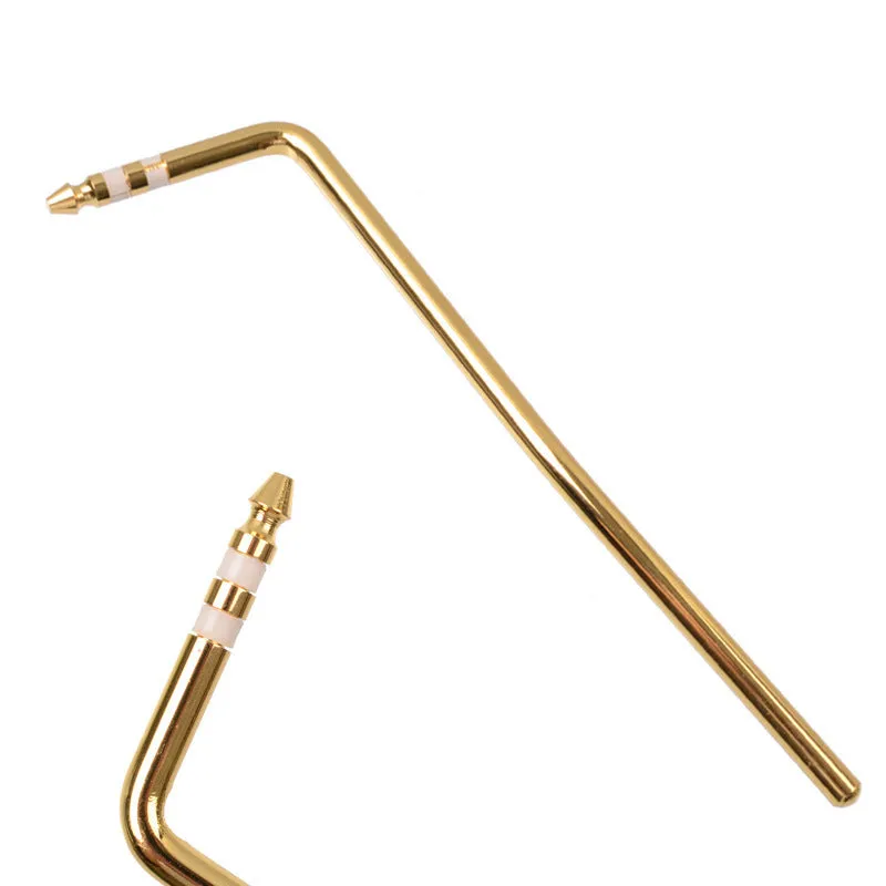 Metal guitar tremolo bar in black, blue, gold, and silver colour options.