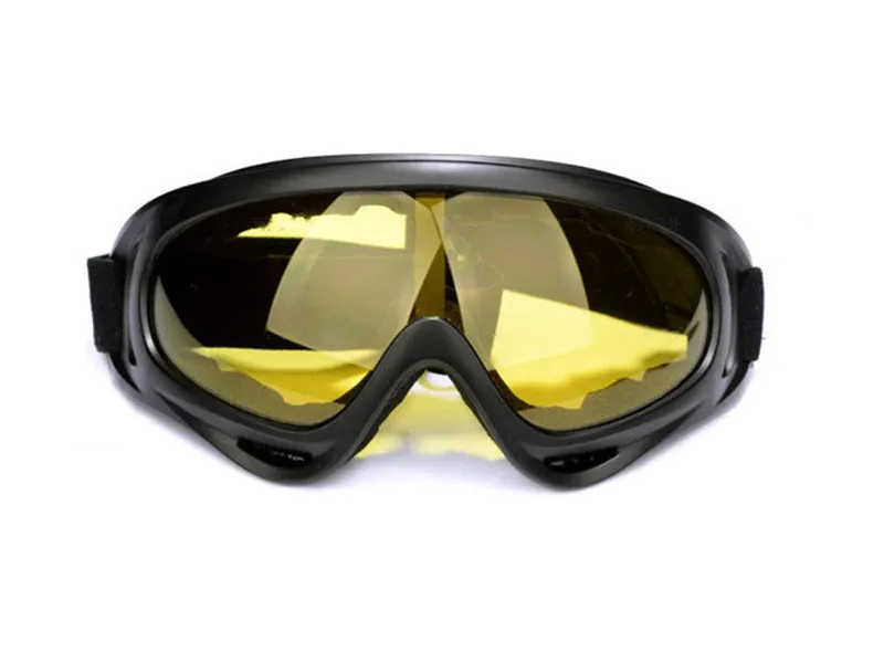 X400 motorcycle windshield sand goggles with PC lens and ventilation system in transparent colour