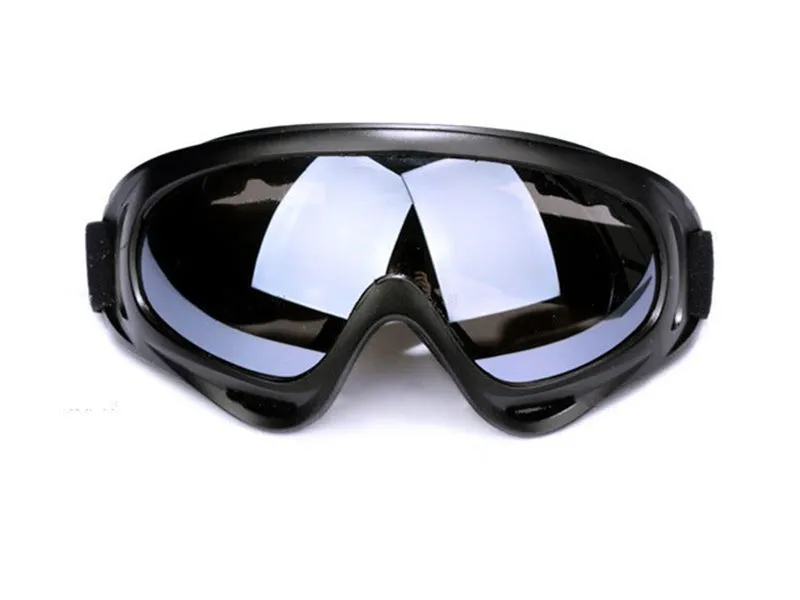 X400 motorcycle windshield sand goggles with PC lens and ventilation system in transparent colour