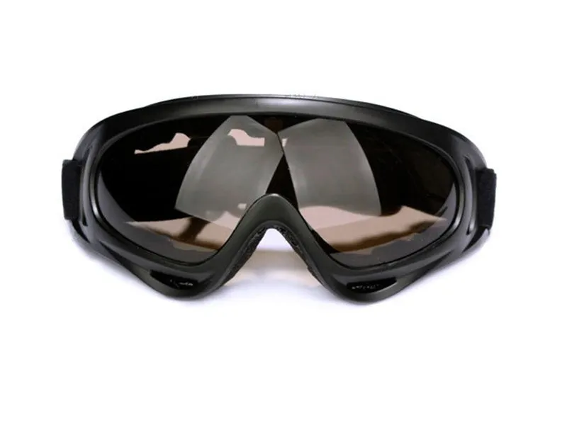 X400 motorcycle windshield sand goggles with PC lens and ventilation system in transparent colour