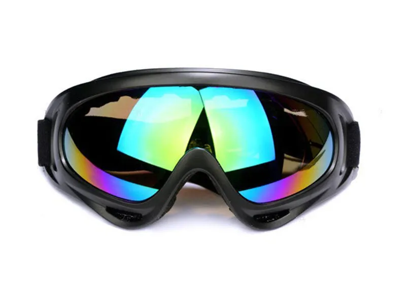 X400 motorcycle windshield sand goggles with PC lens and ventilation system in transparent colour