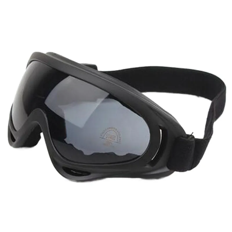 X400 motorcycle windshield sand goggles with PC lens and ventilation system in transparent colour