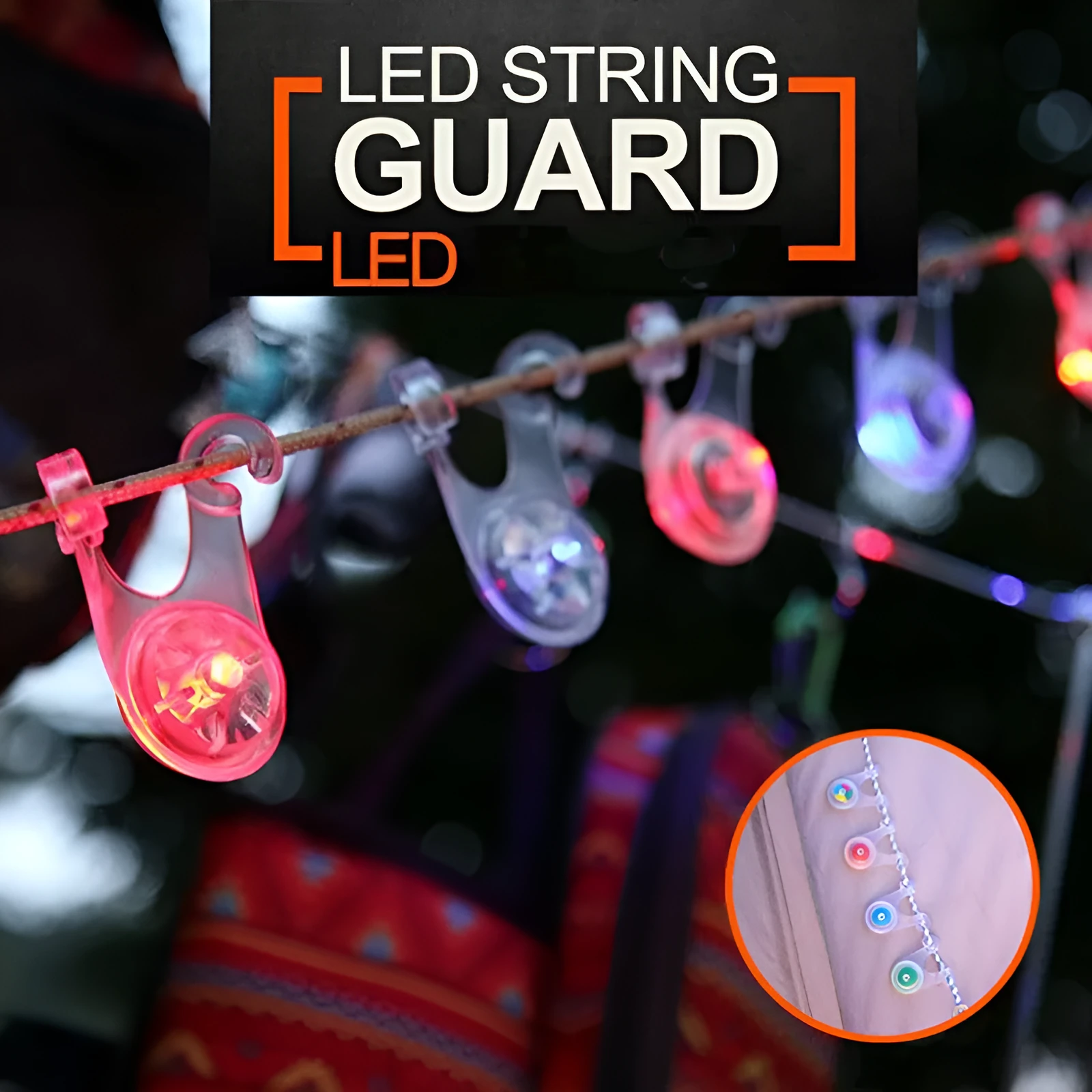 Camping hanging lamp LED mini light with hanging loop for tent rope use