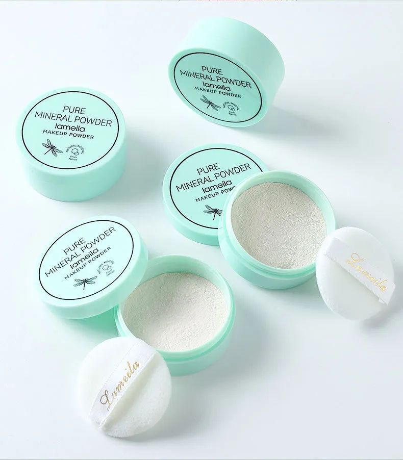 LaMeiLa mineral loose powder in compact with sifter, oil control and pore minimising finish, three shades available