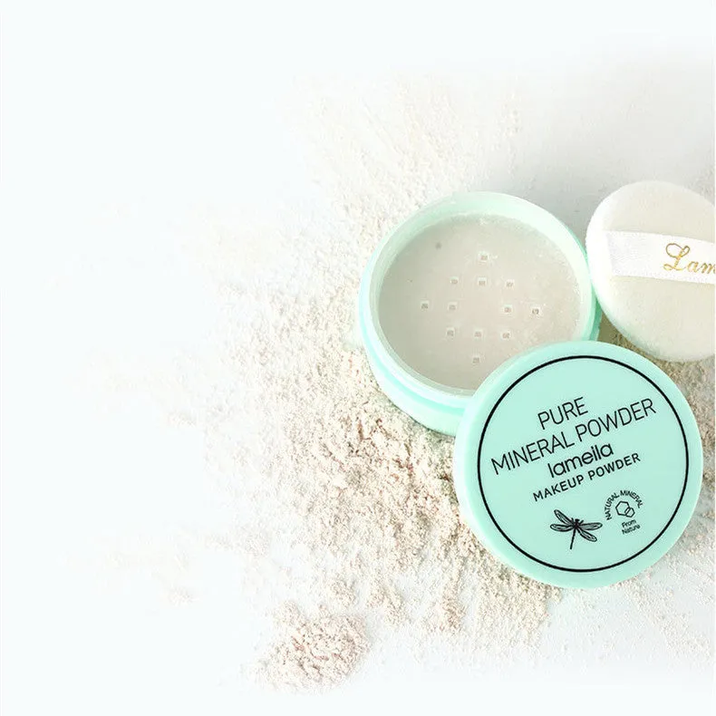 LaMeiLa mineral loose powder in compact with sifter, oil control and pore minimising finish, three shades available