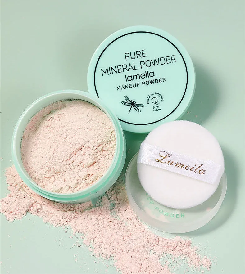 LaMeiLa mineral loose powder in compact with sifter, oil control and pore minimising finish, three shades available