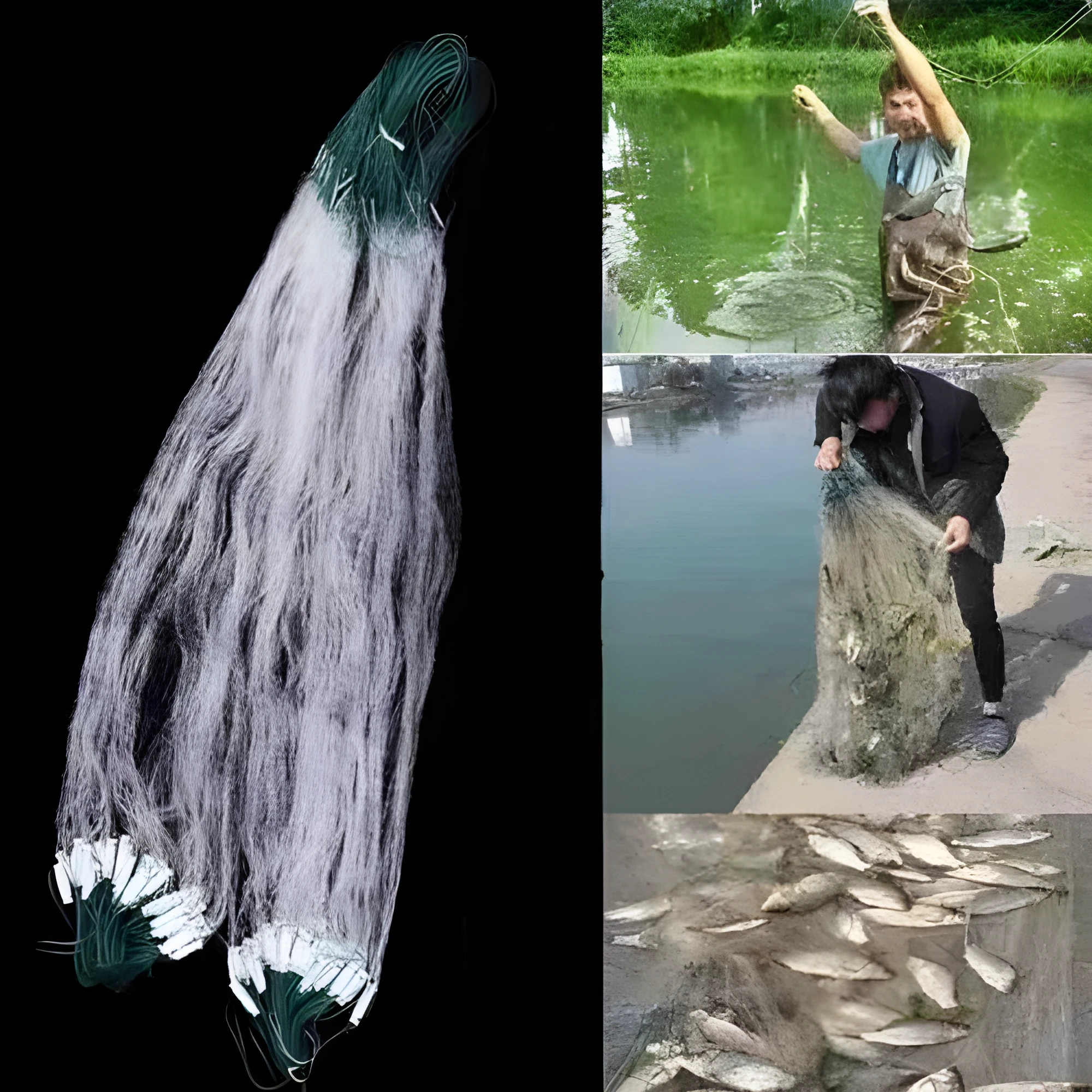 Single layer sticky net fishing net nylon thread 80cm high 15 metres long one finger mesh