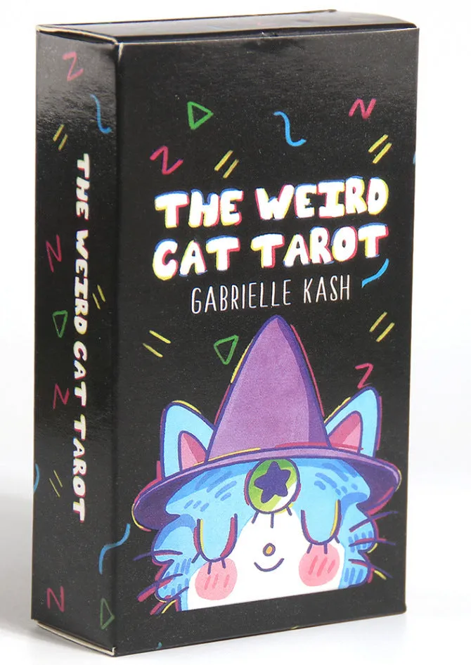 English tarot oracle card prism card deck with coated paper, narrow 10.3cm by 6cm cards
