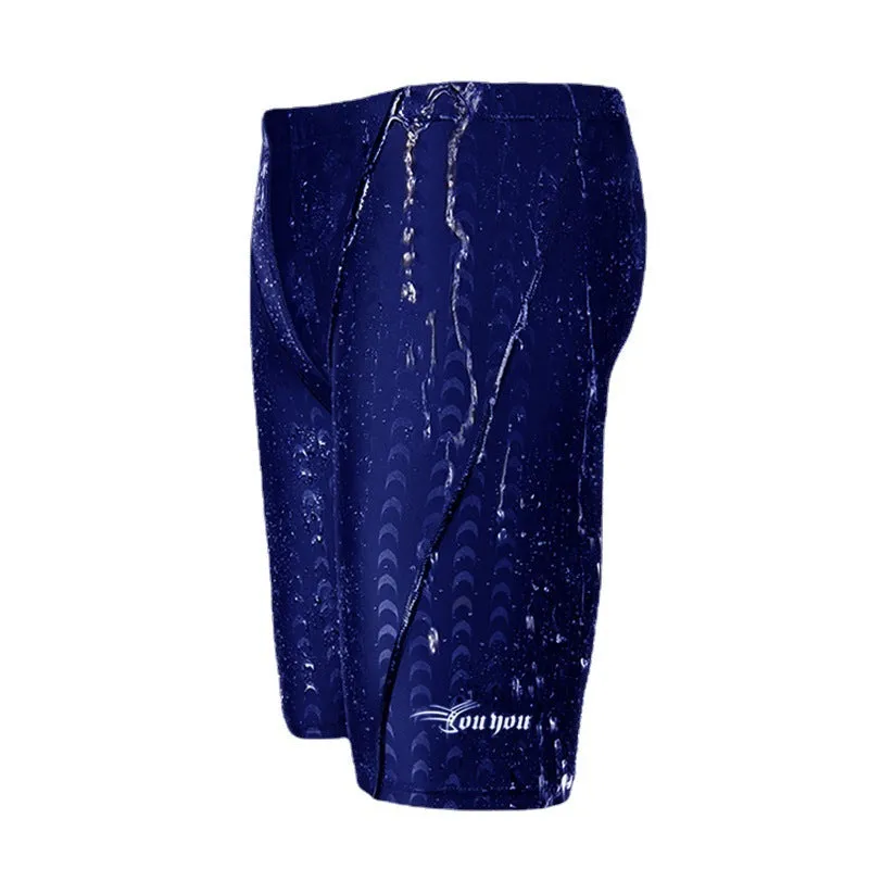 Shark Skin Five Points men's swimming trunks in blue with four-way stretch fabric and spandex lining