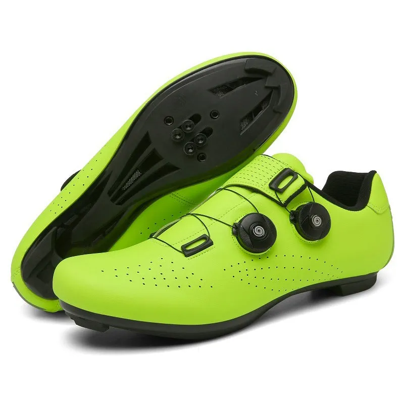 Outdoor sports road bike shoes with lock, breathable lightweight design, available in multiple colours and sizes 36-47