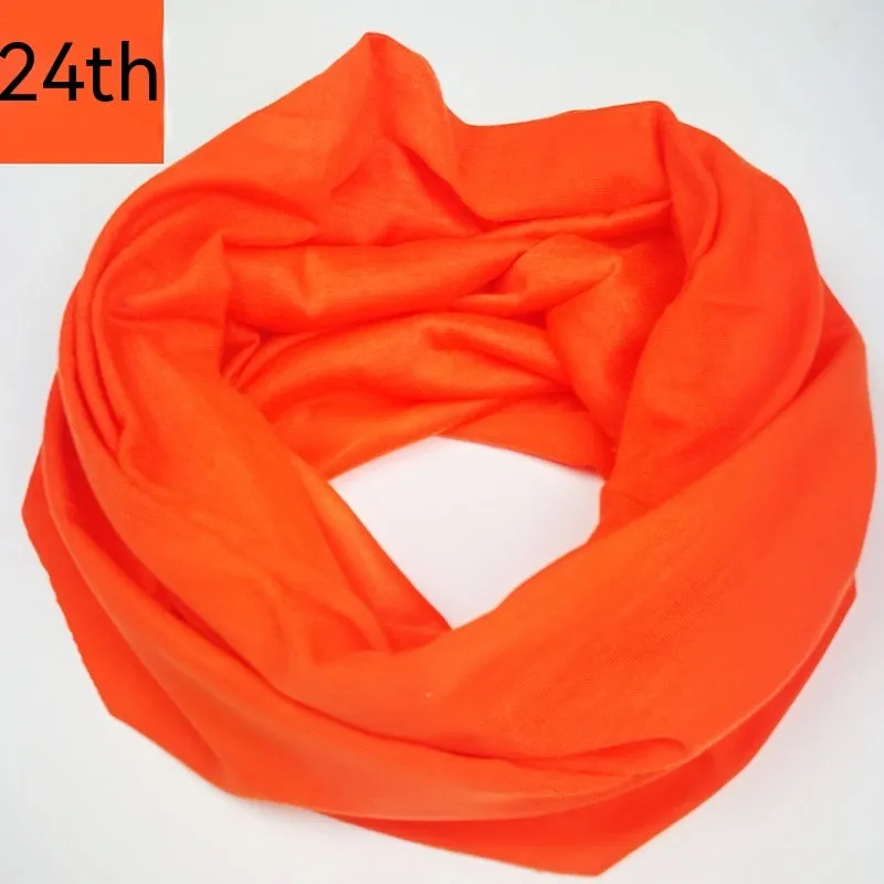 Seamless polyester magic headscarf for outdoor sports in a free size, shown in a colour option.