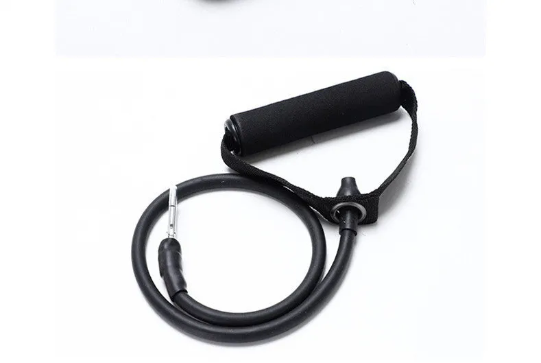 Folding push-up board with pull rope for abdominal and chest training, ABS plastic construction, 64cm length