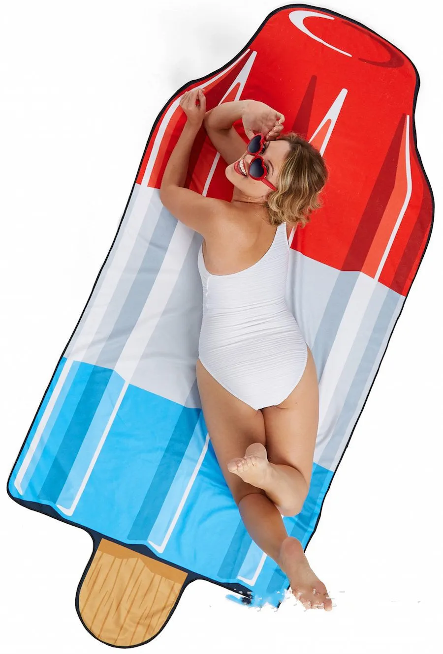 Water-absorbent quick-drying printed beach towel in avocado design, 170cm thin polyester section
