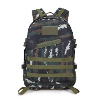 Camouflage tactical backpack made of waterproof Oxford cloth with double shoulder straps, 34x15x48cm, outdoor use