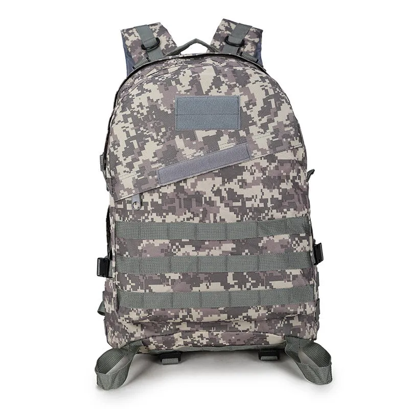 Camouflage tactical backpack made of waterproof Oxford cloth with double shoulder straps, 34x15x48cm, outdoor use