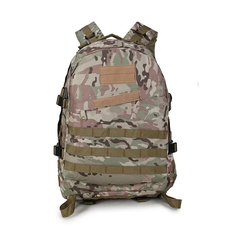 Camouflage tactical backpack made of waterproof Oxford cloth with double shoulder straps, 34x15x48cm, outdoor use