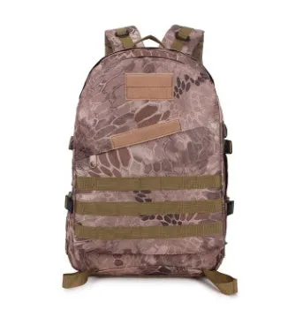 Camouflage tactical backpack made of waterproof Oxford cloth with double shoulder straps, 34x15x48cm, outdoor use