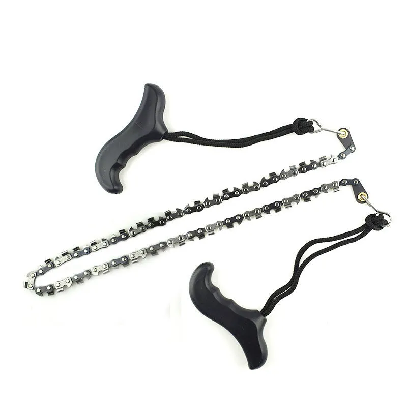 Camouflage folding hand saw with pull strap and 65 manganese steel blade
