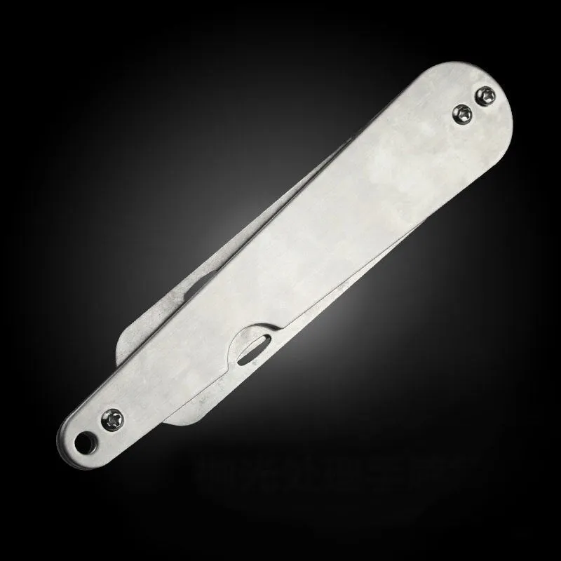 Foldable stainless steel water grass cutter knife with thick blade for fishing weed removal