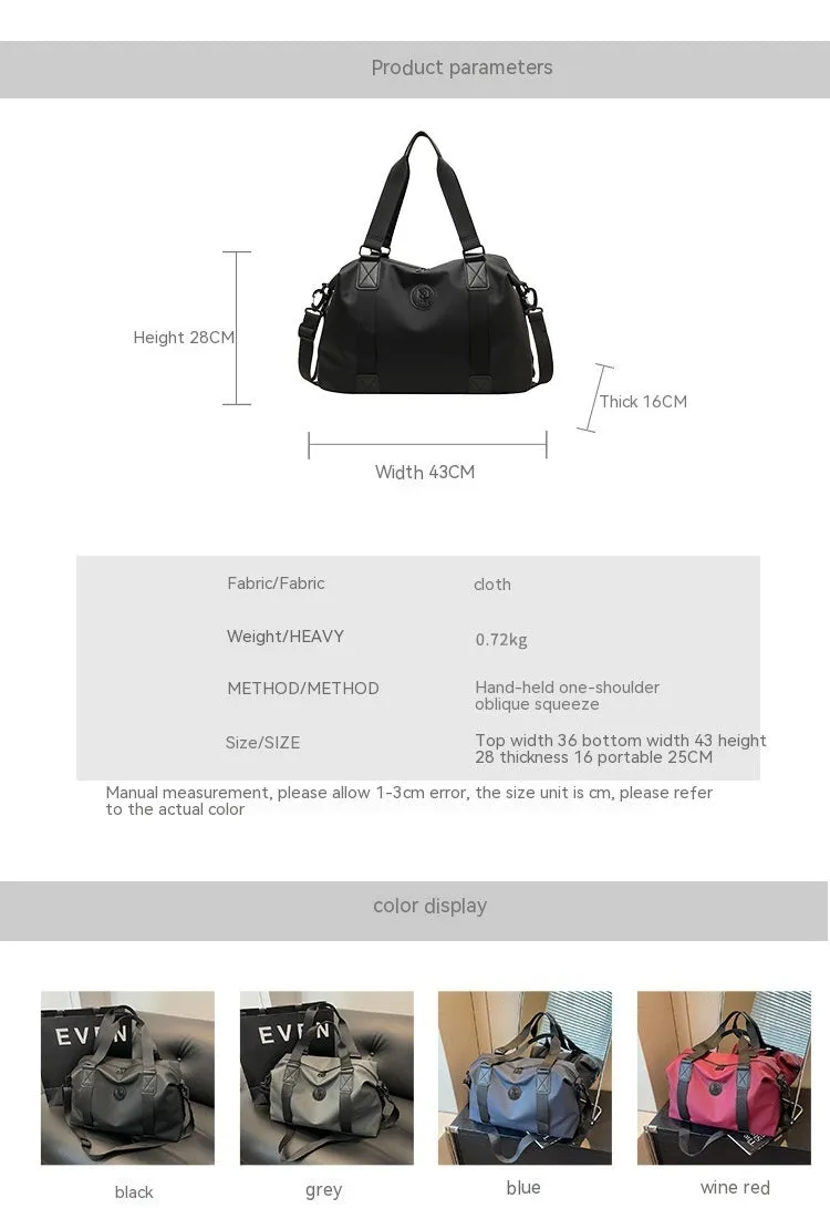 Large black waterproof Oxford cloth travel rucksack with multiple compartments shown on a grey background.