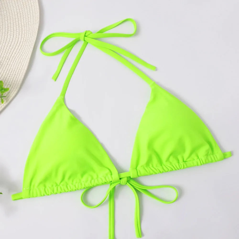 Print dress bikini three piece set in photo colour with top, pants, and dress cover-up for women swimming and wading