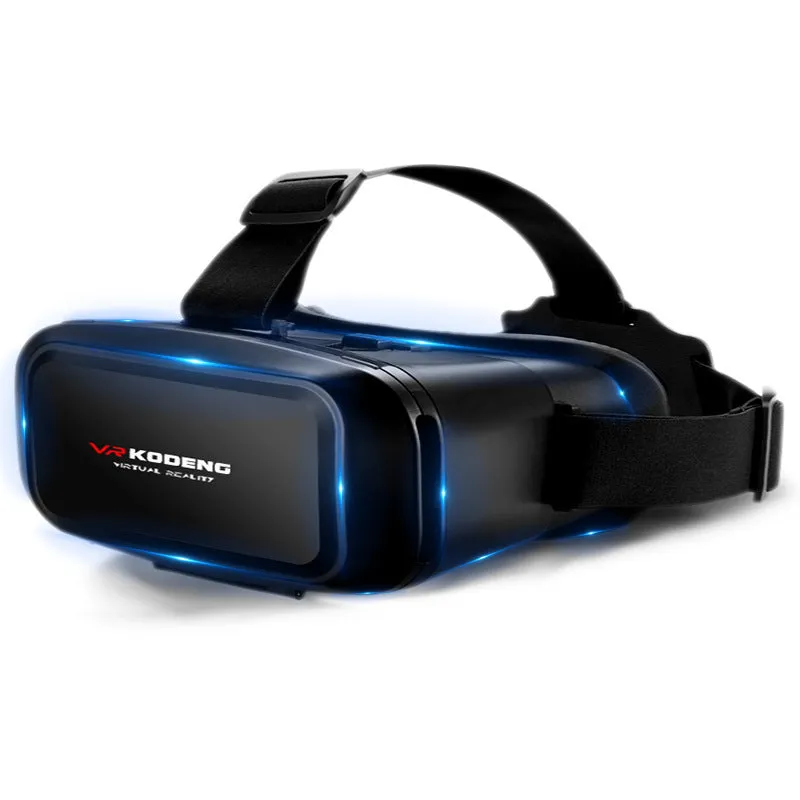 K2 Smart VR Glasses black resin head mounted virtual reality headset with card slot for smartphone