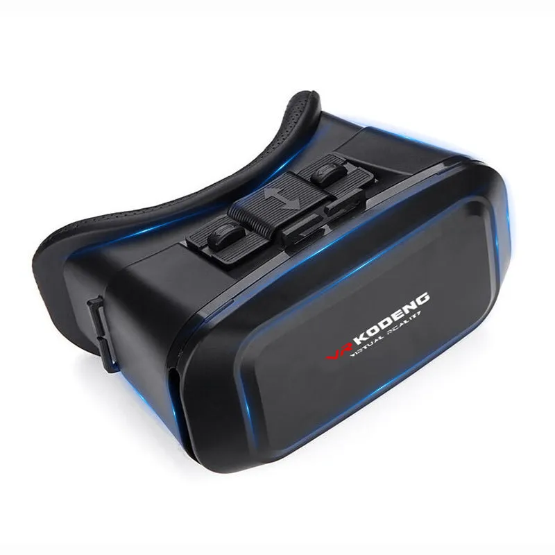 K2 Smart VR Glasses black resin head mounted virtual reality headset with card slot for smartphone