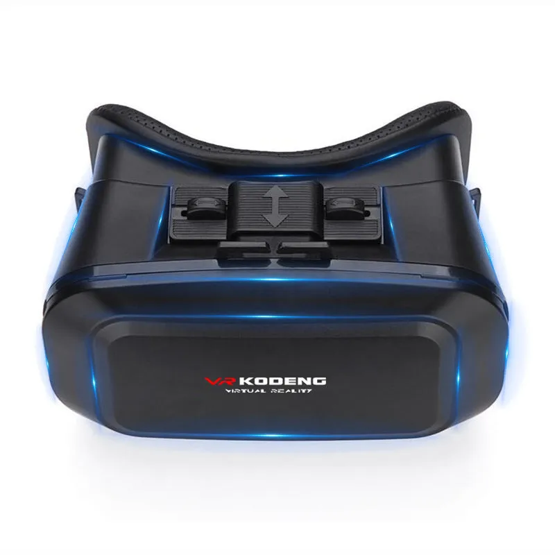 K2 Smart VR Glasses black resin head mounted virtual reality headset with card slot for smartphone