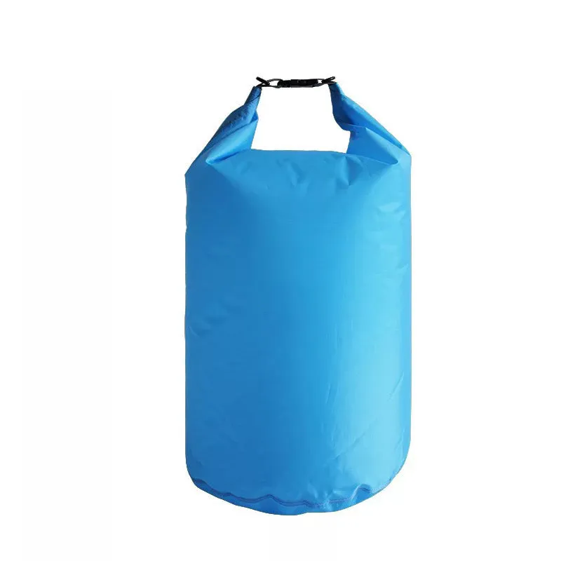 Waterproof dry bag in solid colour with roll-top closure, available in 5L to 70L sizes