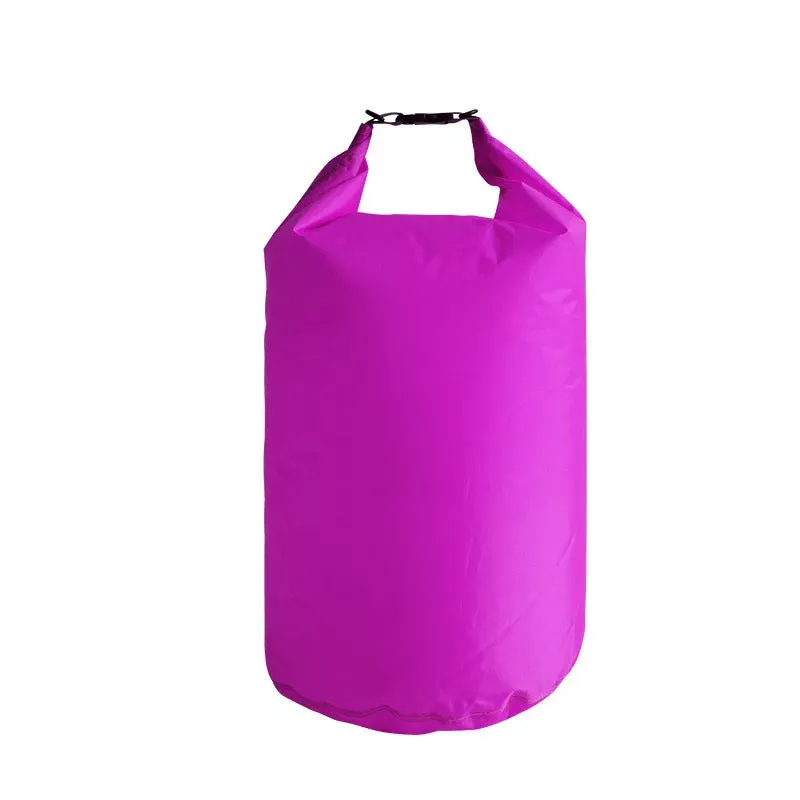 Waterproof dry bag in solid colour with roll-top closure, available in 5L to 70L sizes