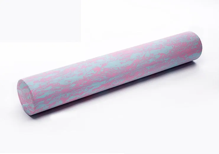 Aomardon camouflage EVA foam yoga roller for muscle massage, 45cm or 60cm, blue-green or pink-blue