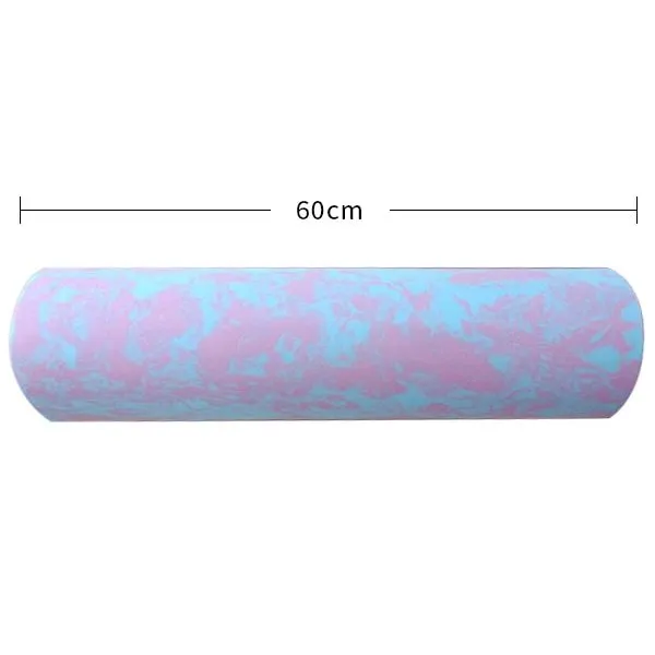 Aomardon camouflage EVA foam yoga roller for muscle massage, 45cm or 60cm, blue-green or pink-blue