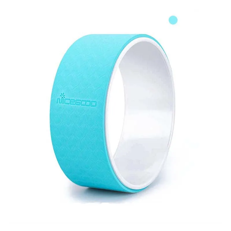Pilates ring in pink with TPE outer and ABS inner core, 33cm diameter