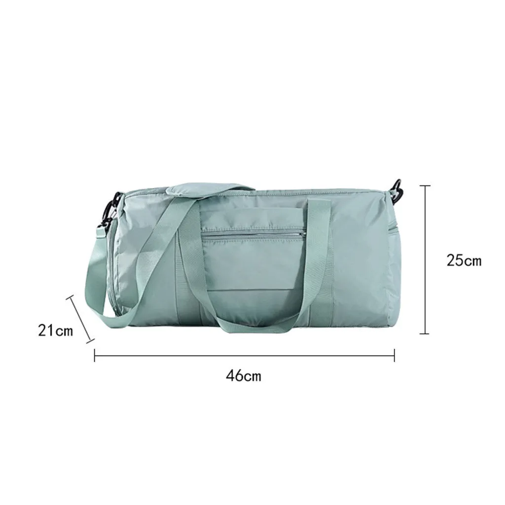 Dry wet separation sports fitness bag in memory cloth for swimming and travel