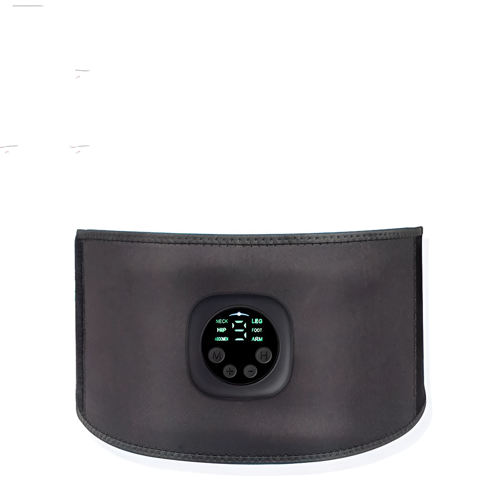 Rechargeable abdominal muscle stick fitness device with EMS and mercerised cotton surface for home use