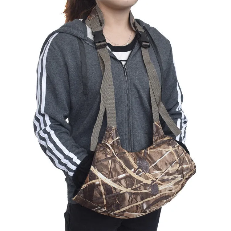Flannel warm gloves in reed camouflage colour for hunting outdoor use