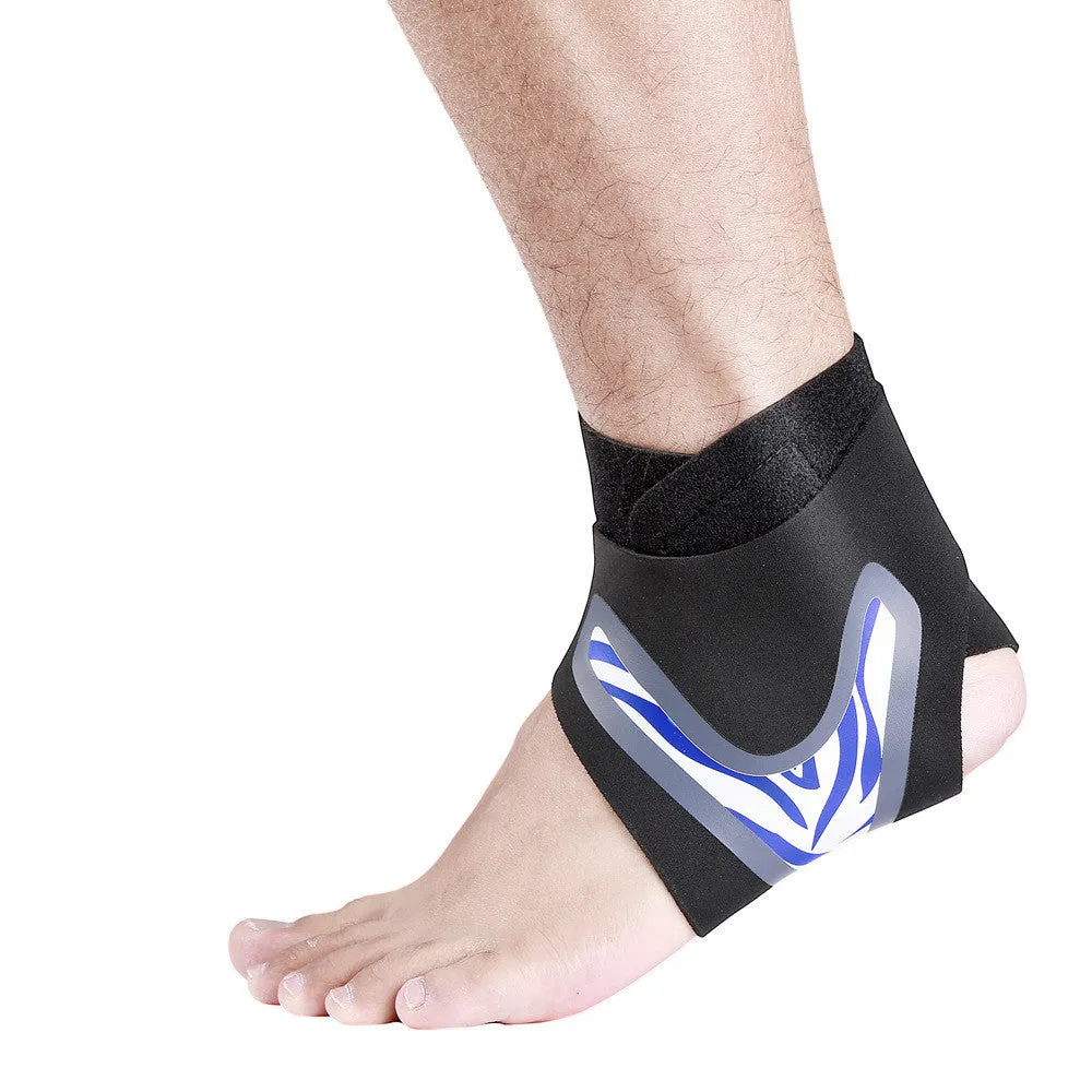 Basketball ankle guard in black, polyester fibre, left foot, size S