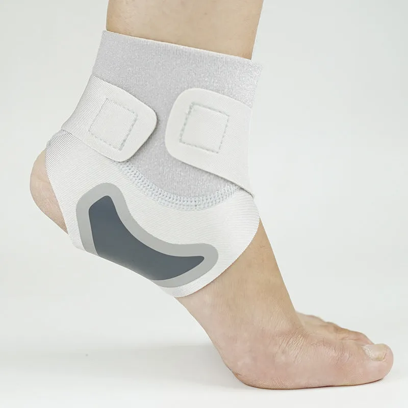 Basketball ankle guard in black, polyester fibre, left foot, size S