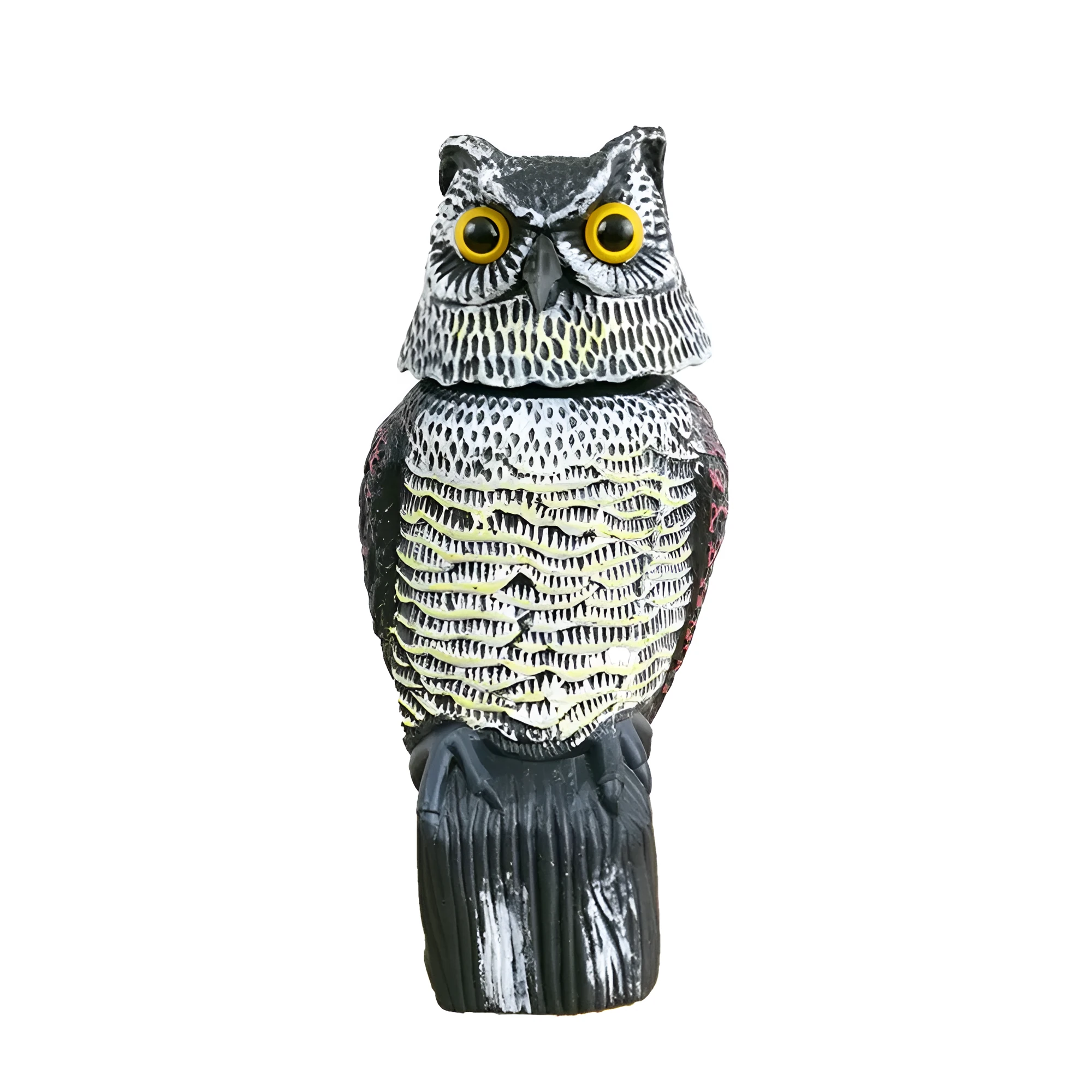 Electric owl outdoor animal model decoration with 360-degree rotating head