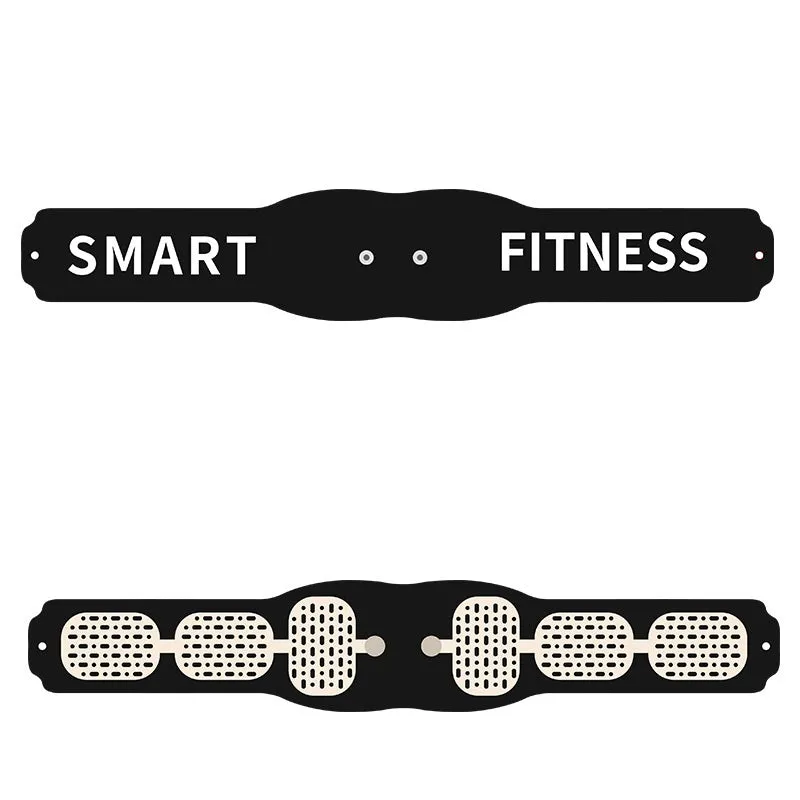 Anmeier FS88 smart fitness massage belt in black with LED display and EMS technology for abdominal and leg muscle training