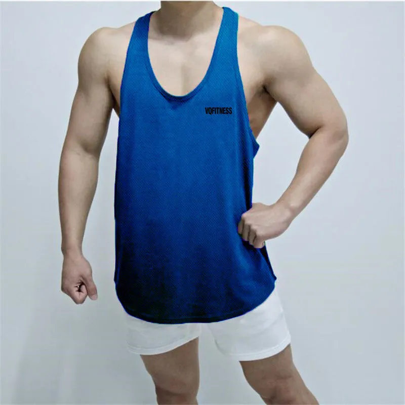 Men's basketball sleeveless vest in solid colour, loose fit, round hem, hot stamping design, polyester fibre fabric