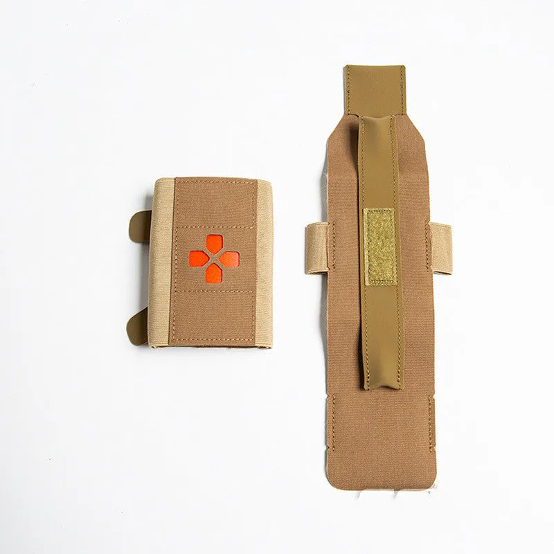 Nylon first-aid kit in CP camouflage colour with tactical design for outdoor emergency use