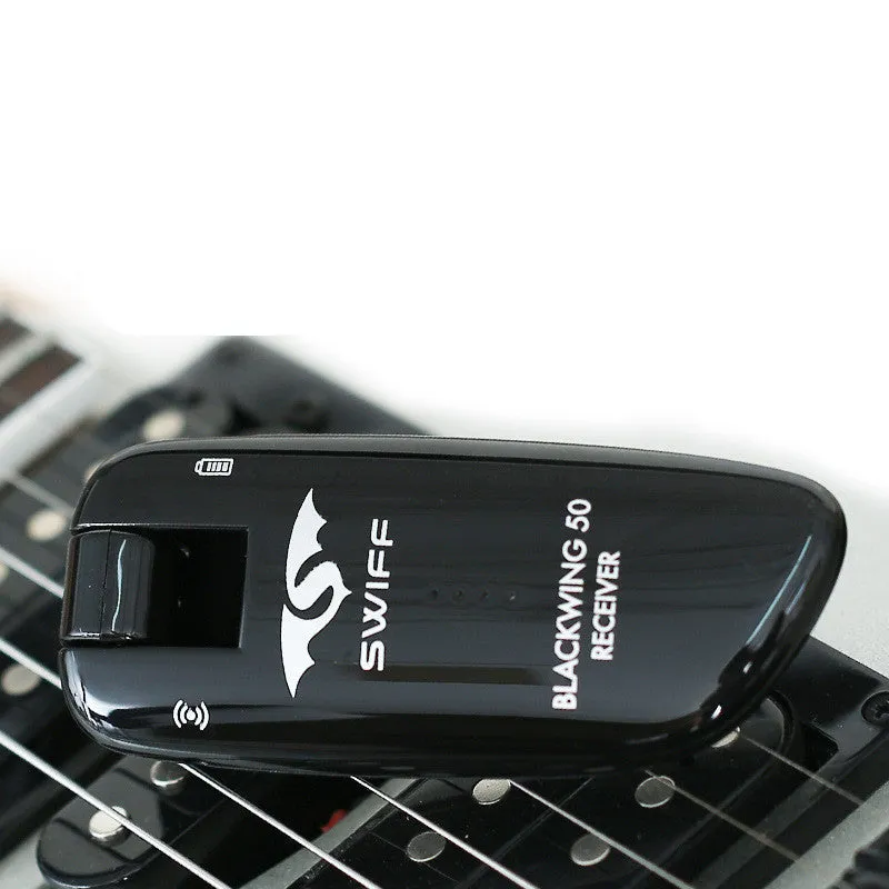 WS-50 wireless transmitter receiver kit for electric guitar with UHF 100-channel system and LCD display
