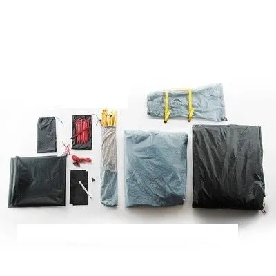3F UL GEAR Cloud2 floating lightweight double tent in orange for two people with aluminium poles and compact pack size