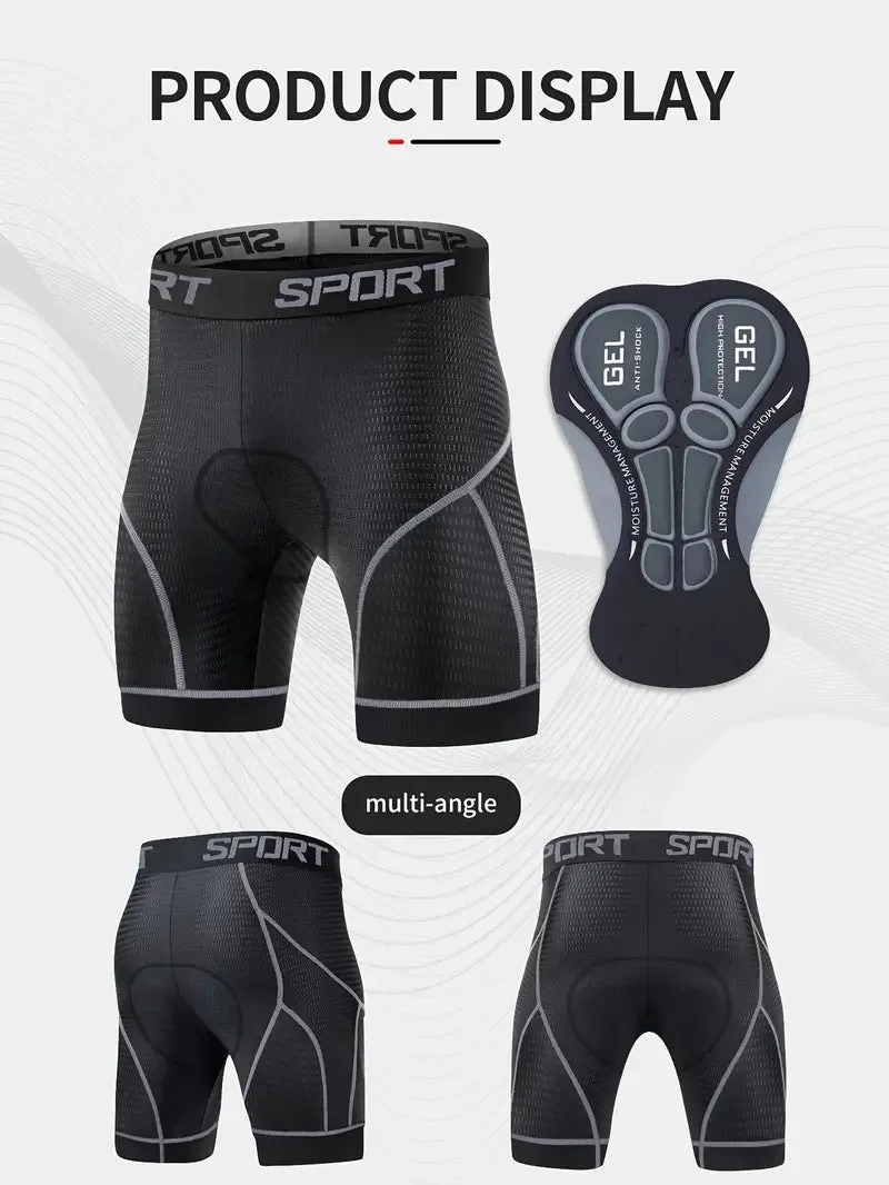 Gray nylon bicycle road bike underpants for cycling lying flat on a surface