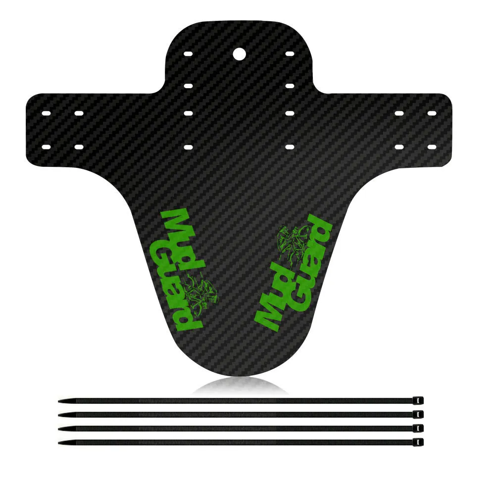 Carbon fibre pattern bicycle fender 260x220mm engineering plastic with stone carved 3K twill and colour printing